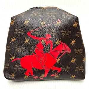 Beverly Hills Polo Club Vintage Toiletry Makeup Accessories Bag